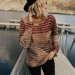 Roolee “chime in” Stitched sweater